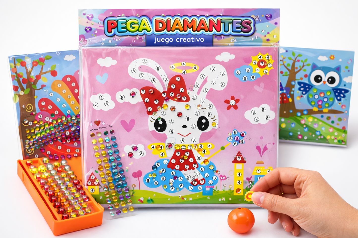 Juego Creativo Pega Diamantes – Diversión Brillante
