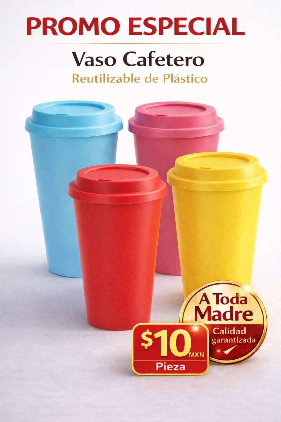 ☕ Vaso Cafetero Reutilizable 1 pza