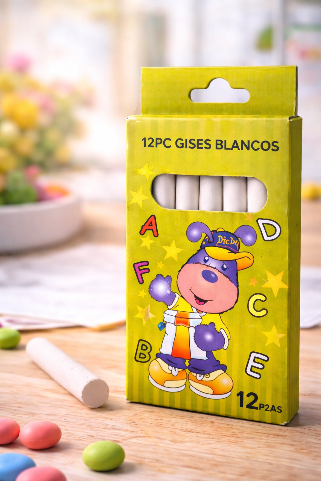 Gis Blanco Escolar caja 12 Gises