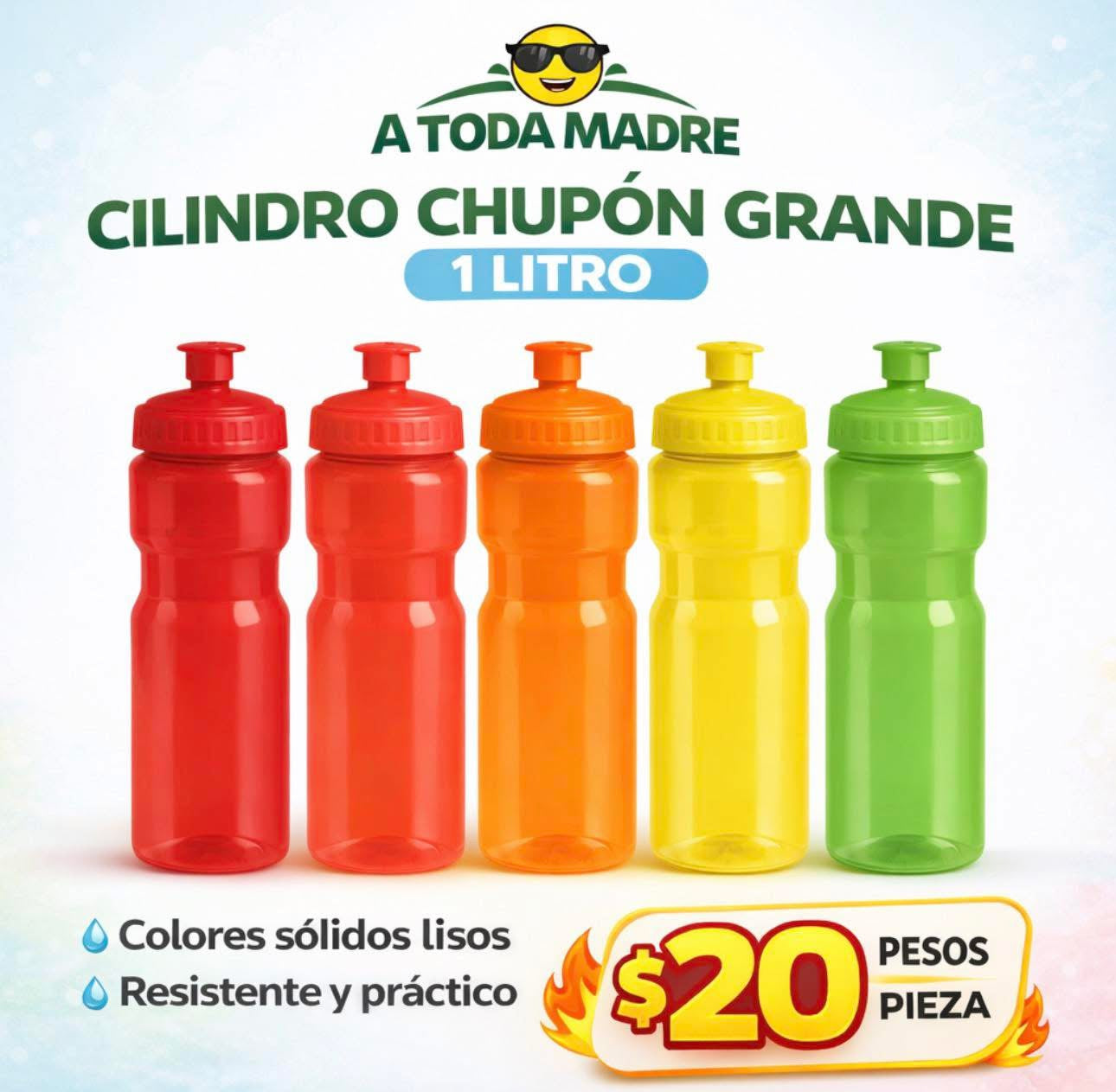 Cilindro deportivo con chupón 1 litro