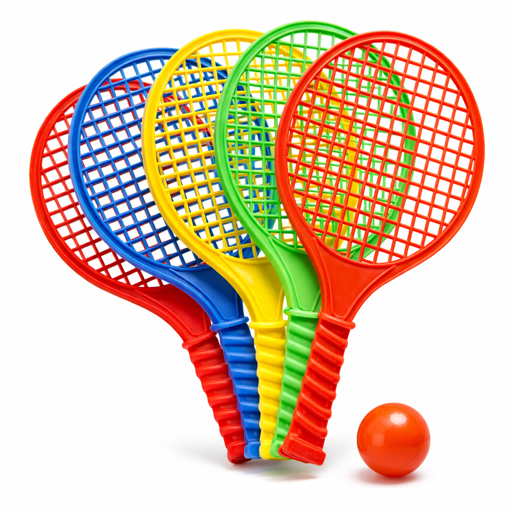 Raqueta Plásticas con Pelota