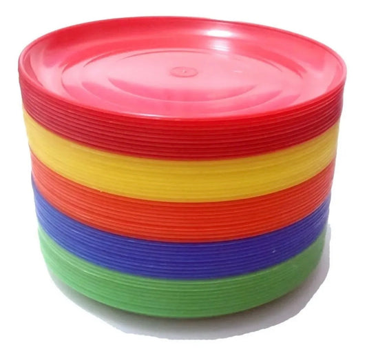 🌮 Plato Taquero Plástico Reutilizable 2x1 PROMOCION