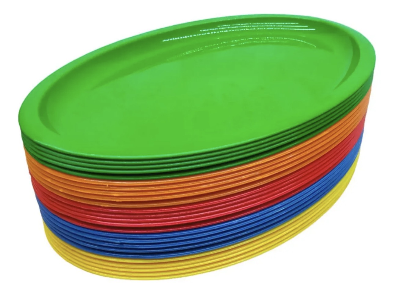Plato Ovalado de Plástico Multiusos 2x1 PROMOCION