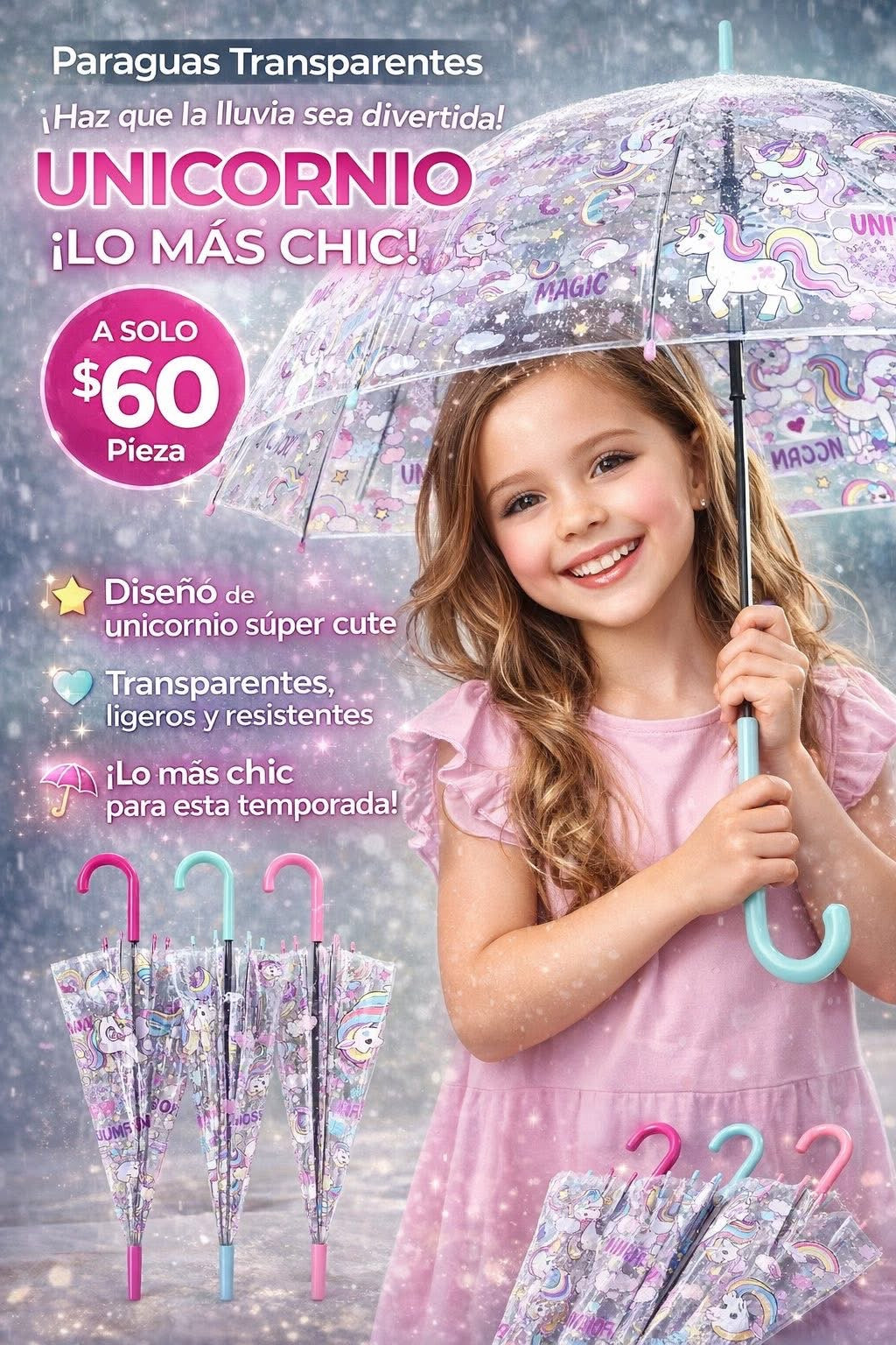 Sombrilla Infantil 1 pza