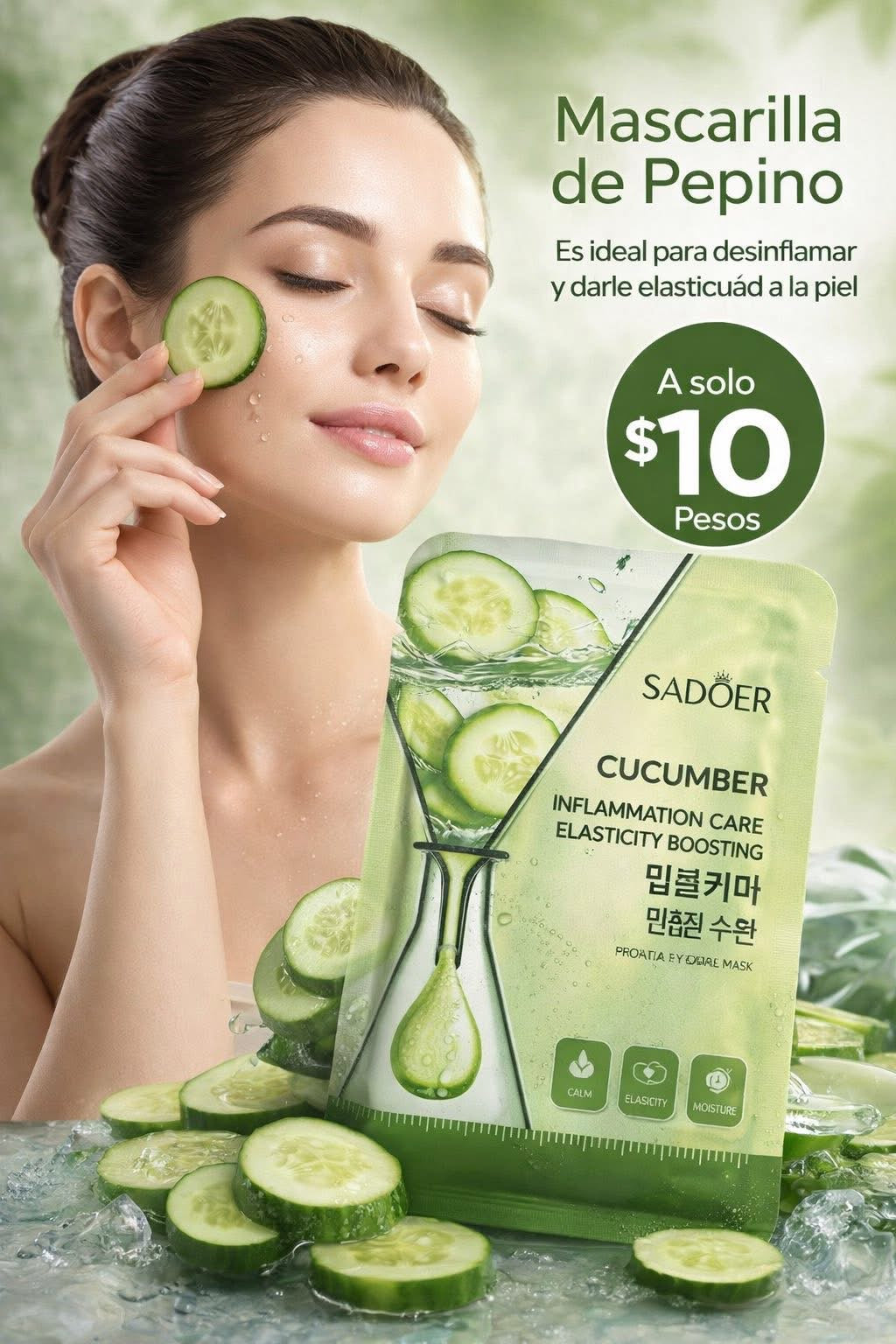 Mascarilla Pepino
