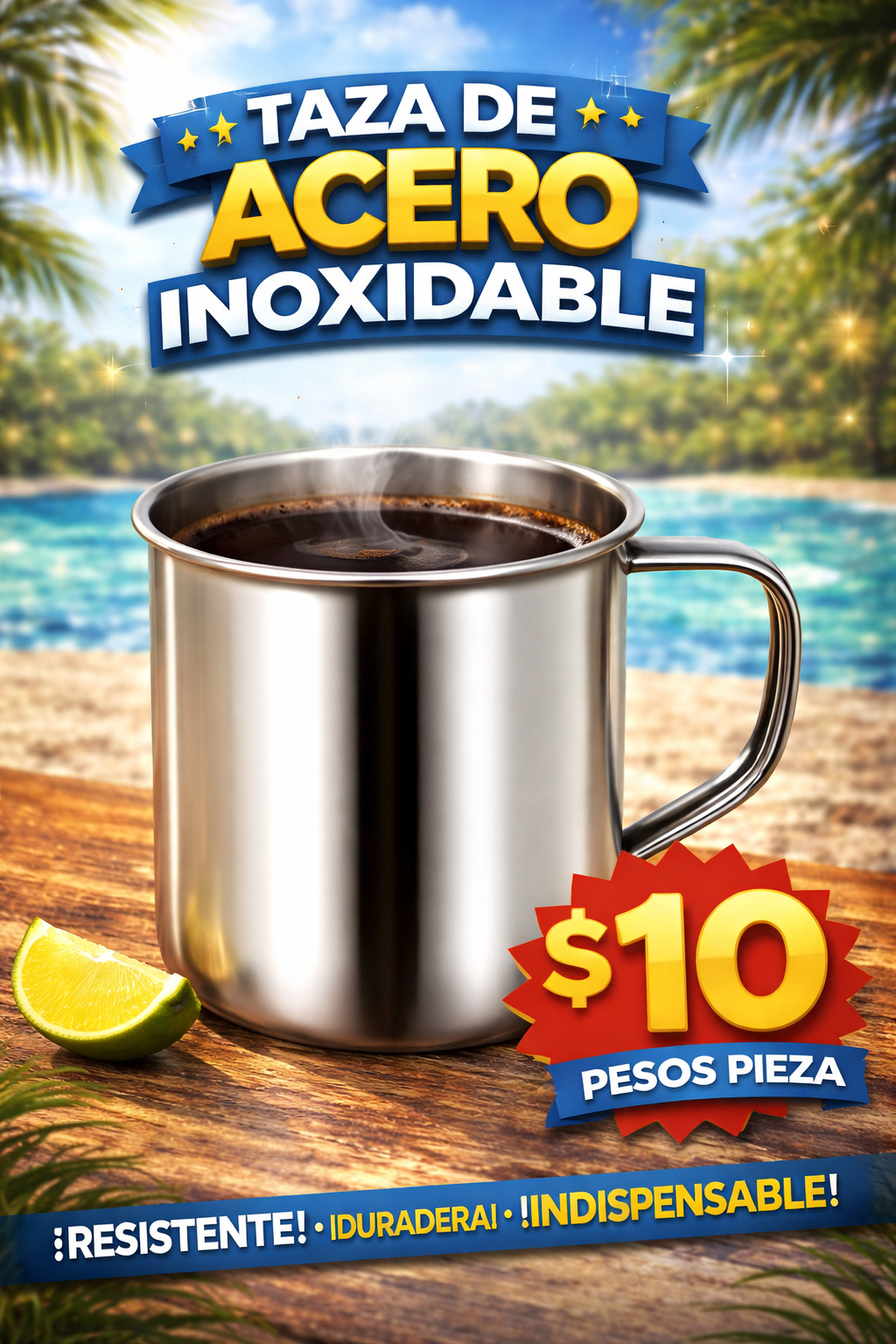 Tazita Acero inoxidable