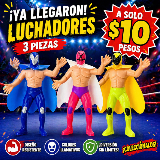 Kit  3 Luchadores