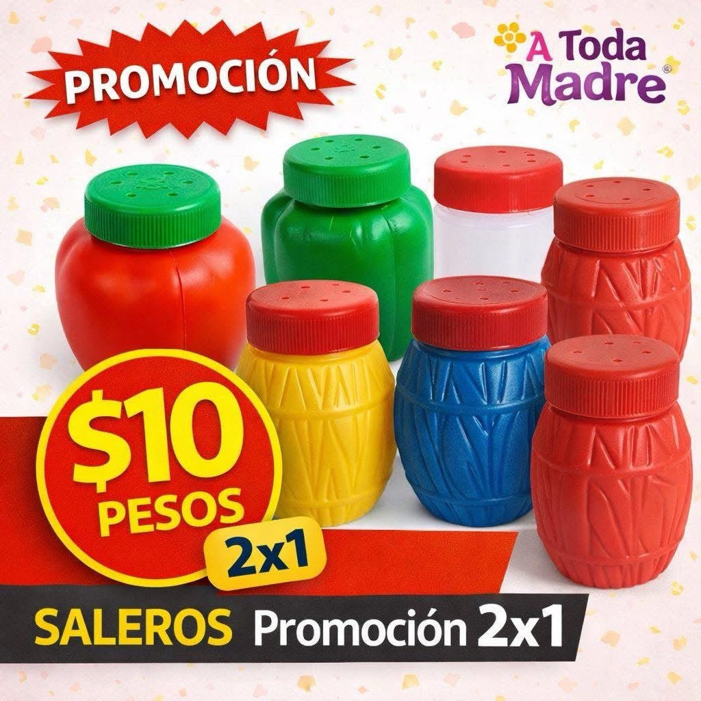 Salero Plástico Multiusos 2x1 PROMOCION