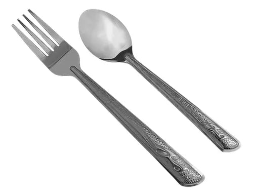 Cuchara y Tenedor de Acero Inoxidable 2x1 PROMOCION