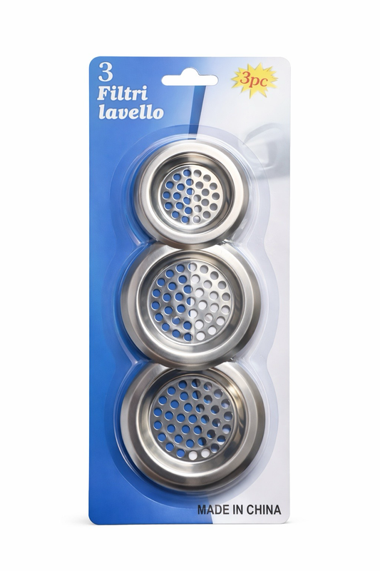 Filtros para Coladera de Fregadero (Paquete 3 piezas)