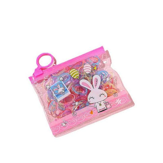 Set de Ligas y Accesorios para Cabello Infantil – Colores y Diseños Divertidos