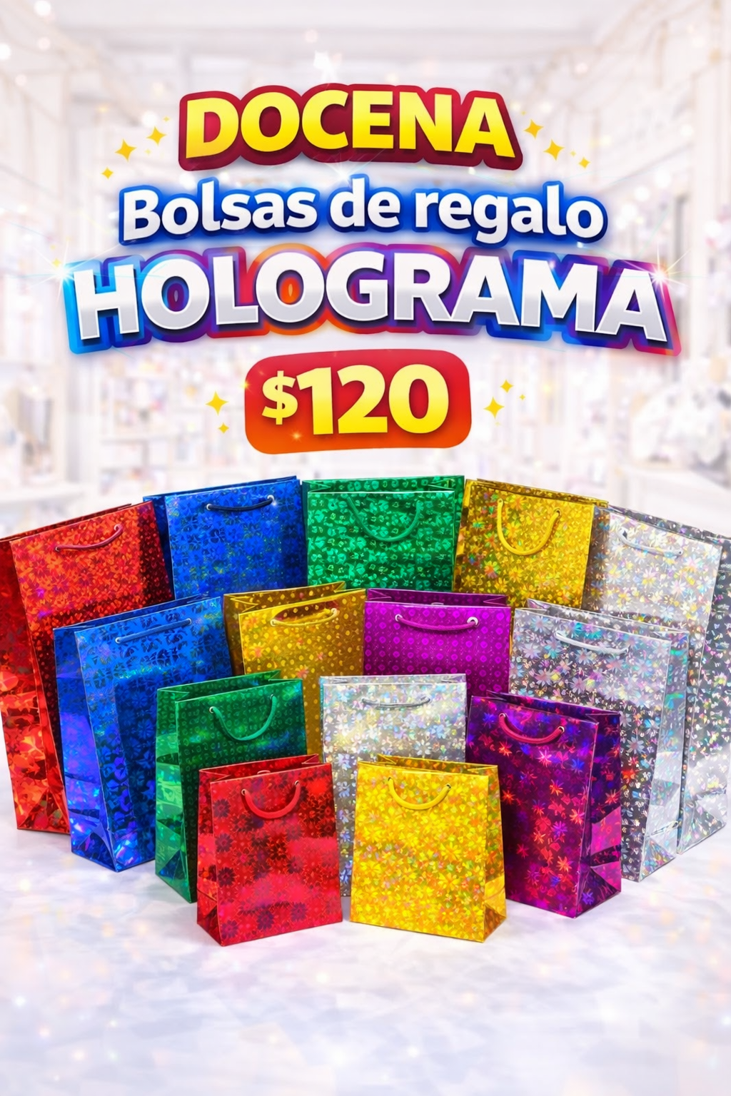 Docena Surtida Bolsa Holograma