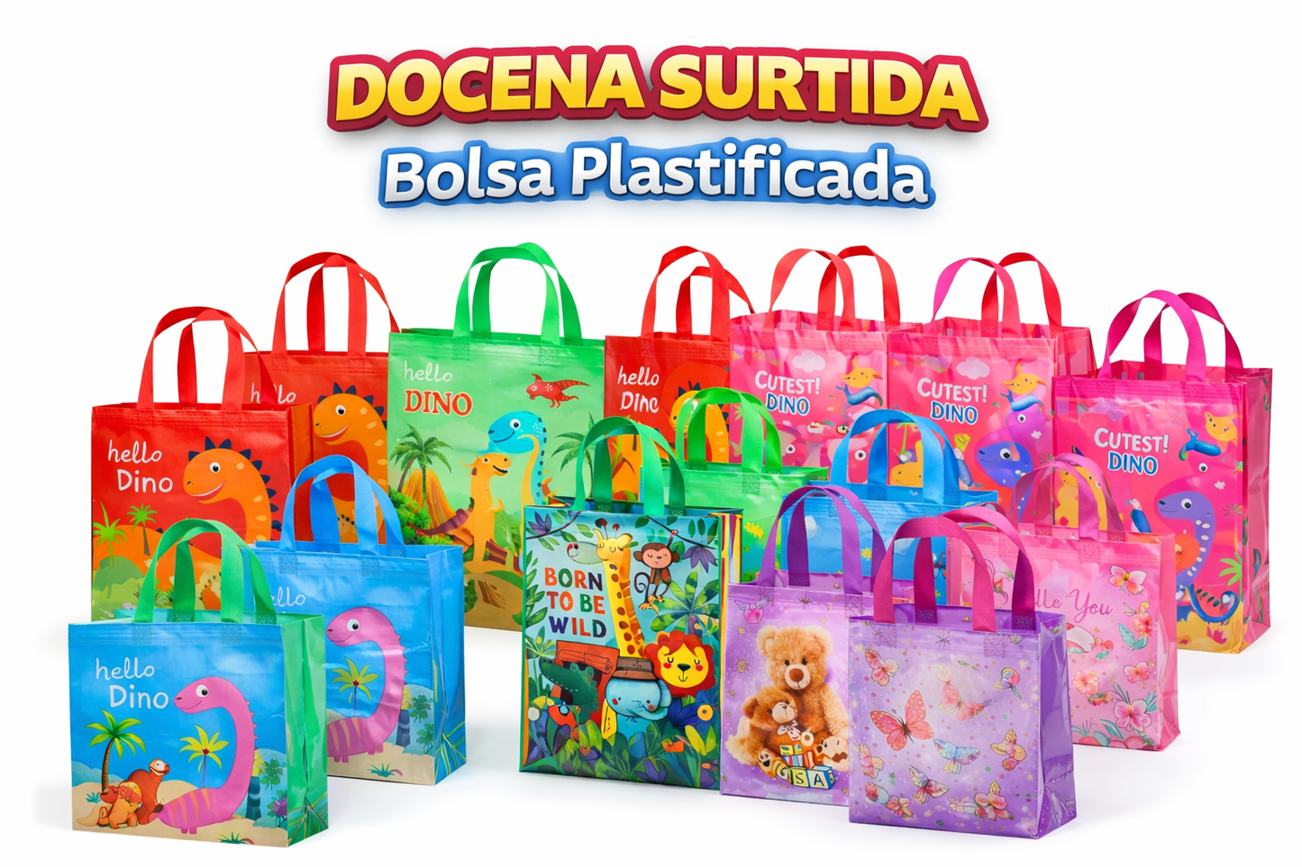 Docena Bolsa Plastificada surtida